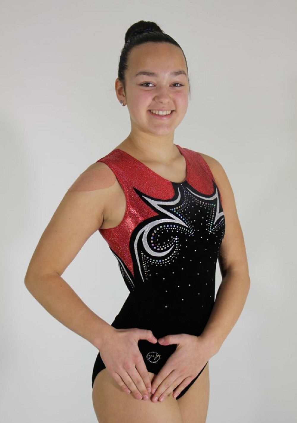 Leotard Vr-6719 black / red