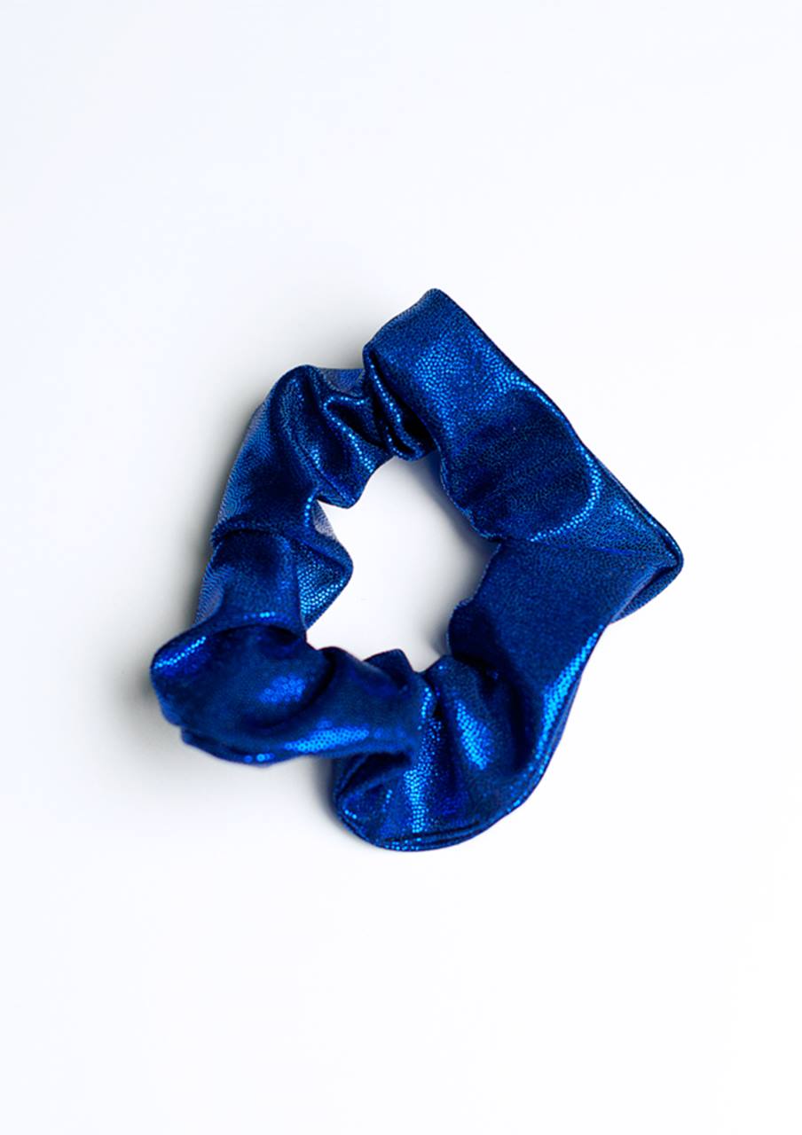 Scrunchie navy wetlook HW002