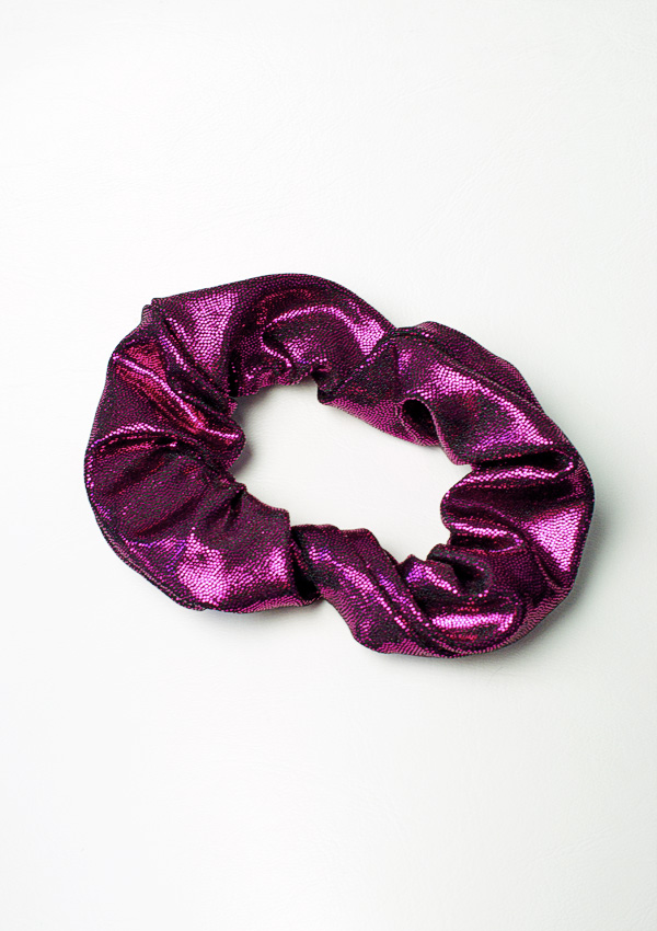 Schrunchie aubergine wetlook