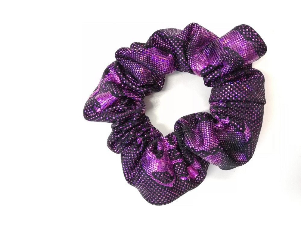 Schrunchie messy aubergine