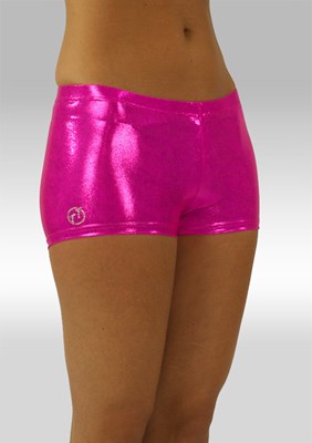 Hotpants pink wetlook O758rz