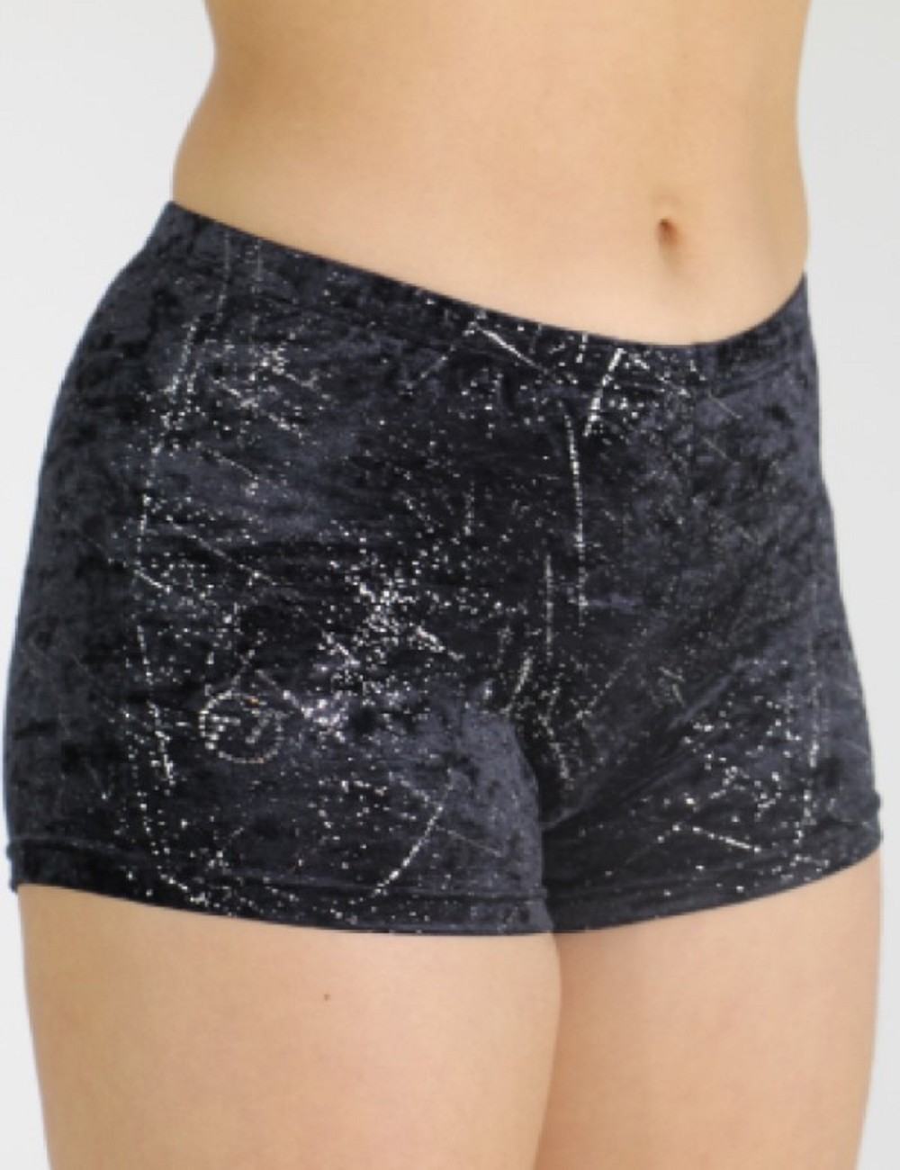Hotpants black glitter velvet 758137