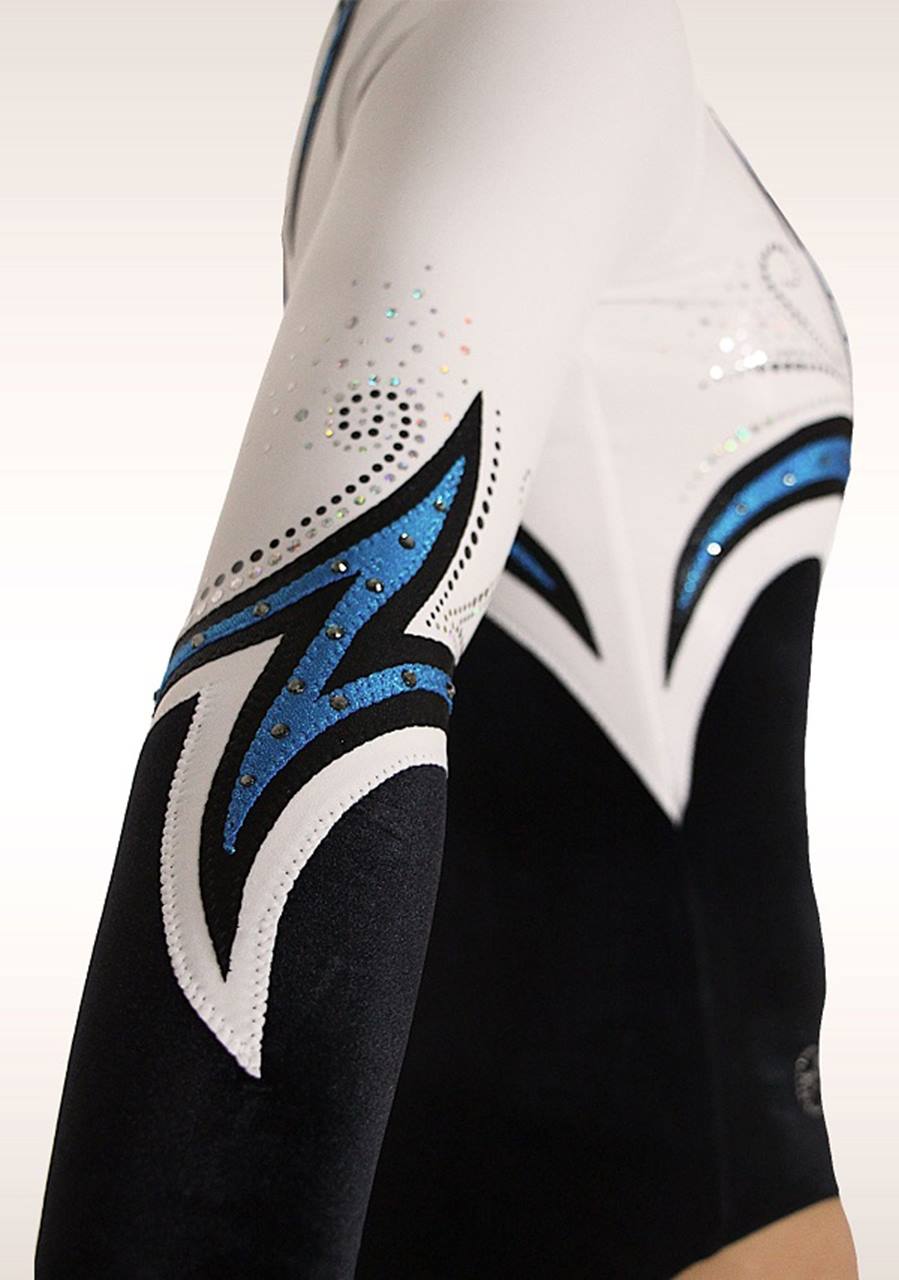 Leotard V691 Black / White