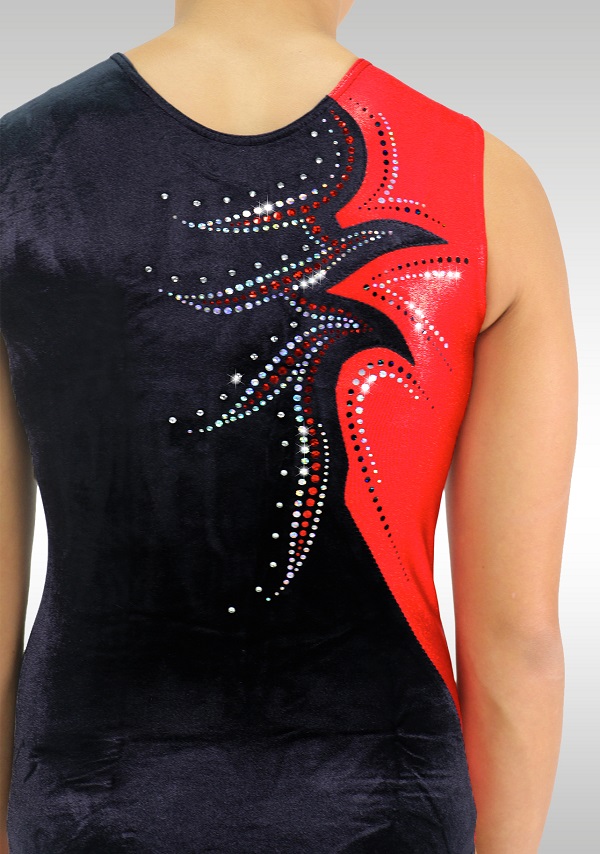 Leotard V725 black / red