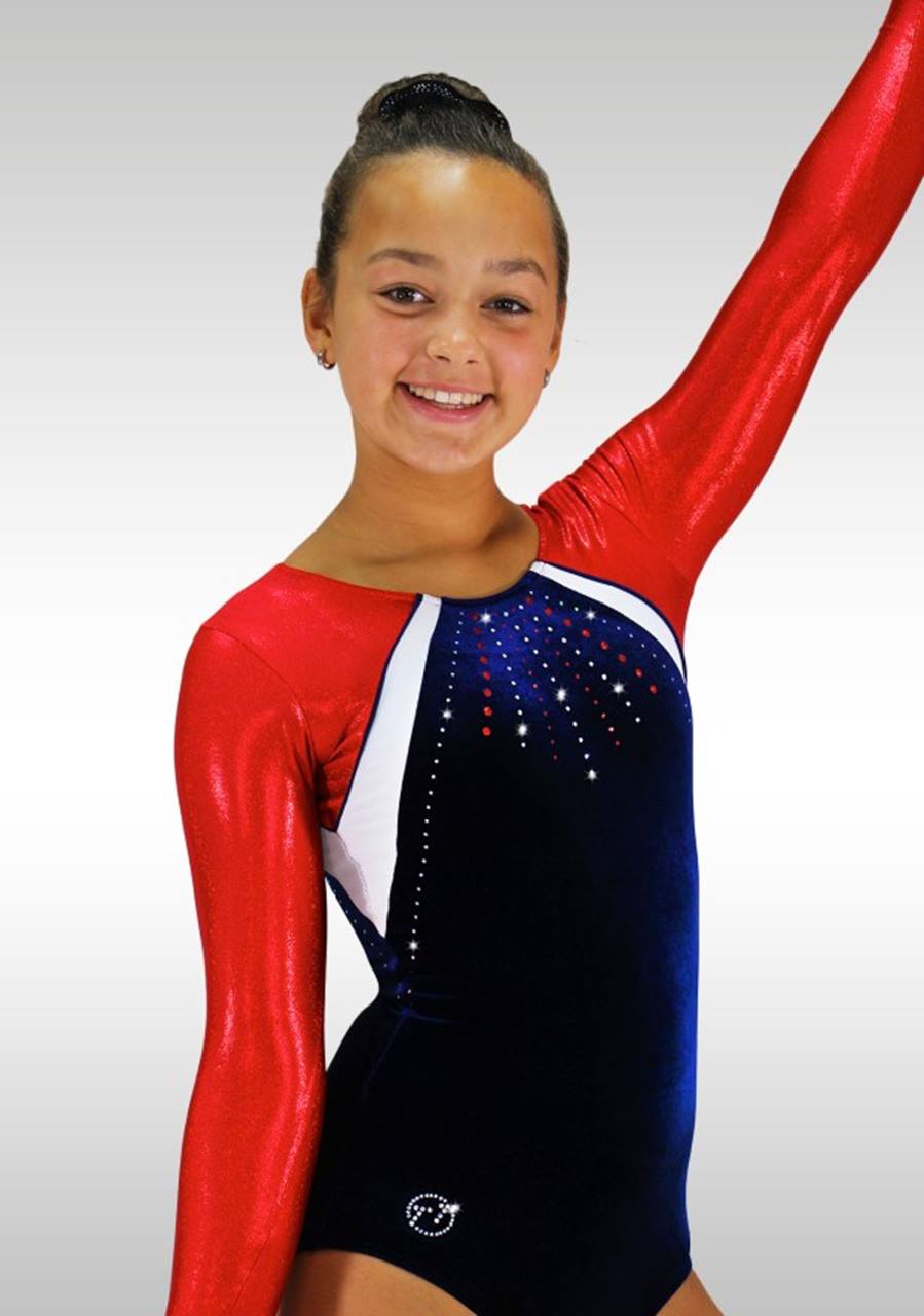 Leotard K715 dark blue/ red