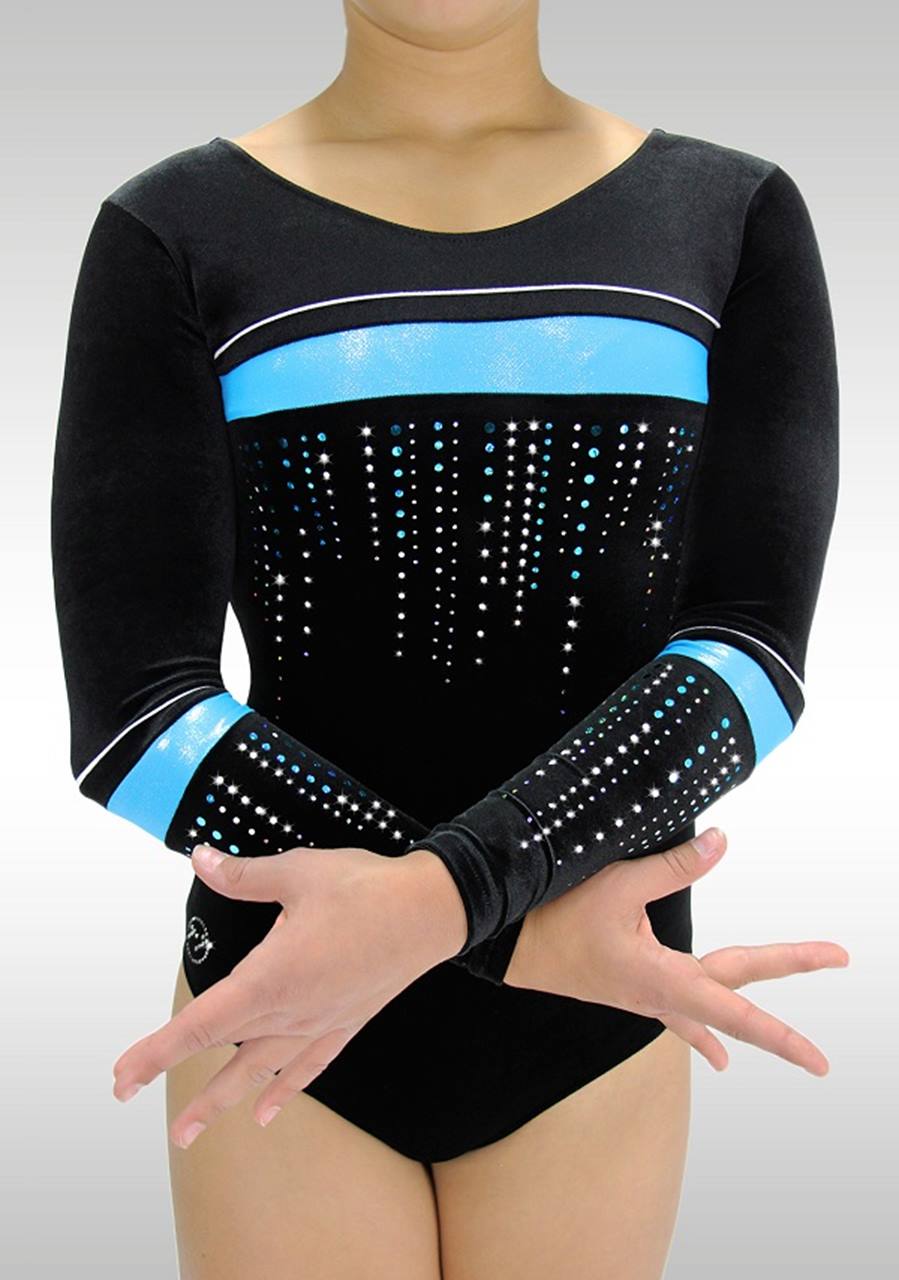 Leotard K788 black / turquoise
