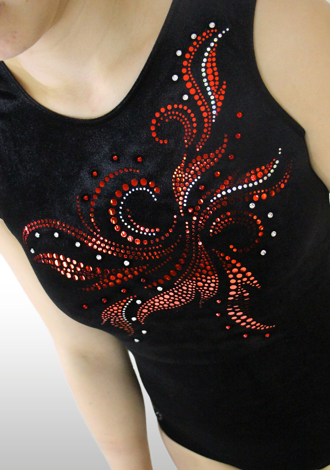 Leotard K904 black / red